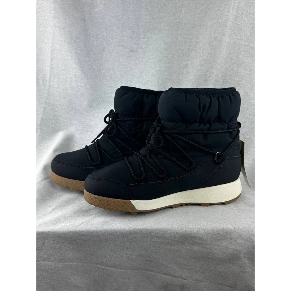 All‎ in Motion Mens Black Puffer Snow Boots Water Repellent Winter Shoes Size 8